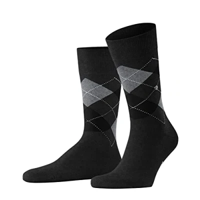 Afbeelding van Burlington King one size duurzaam biologisch katoen sokken heren grijs Maat 46 50