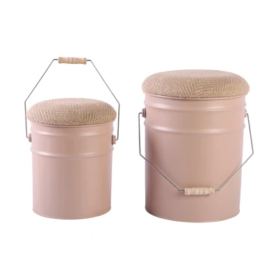 Afbeelding van Leitmotiv Kruk Set Buckets Zachtbruin