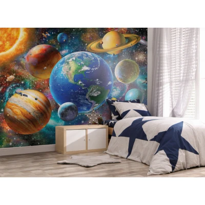Afbeelding van Walltastic Ruimte Zonnestelsel Planeten Posterbehang Kinderbehang XXL (305 x 244 cm) 6 Panelen
