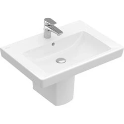 Afbeelding van Villeroy &amp; Boch Subway 2.0 wastafel wit ceramic+ (65 x 47 cm) 1