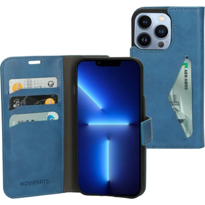 Afbeelding van Mobiparts Classic Wallet Case Apple iPhone 13 Pro Steel Blue