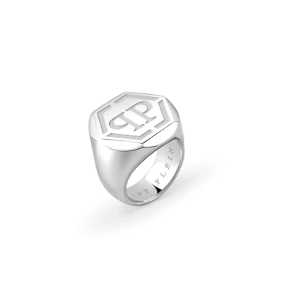 Afbeelding van Philipp Plein Bague pour homme en acier inoxydable argenté PJPEA01R