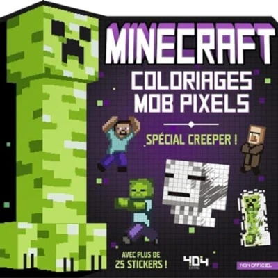 Afbeelding van MINECRAFT COLORIAGES MOB PIXELS CREEPER