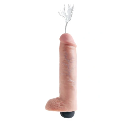 Afbeelding van Huidkleurige spuitende dildo 25 cm