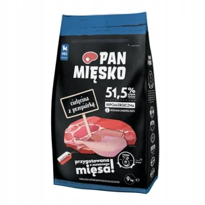 Afbeelding van Dubbelpak: 2x9kg Pan Mięsko Large Puppy Kalf met Kwartel droogvoer voor honden