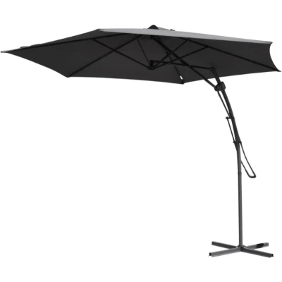 Afbeelding van Zweefparasol 300 cm donkergrijs