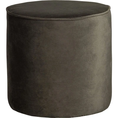 Afbeelding van Sara poef hoog velvet warm groen