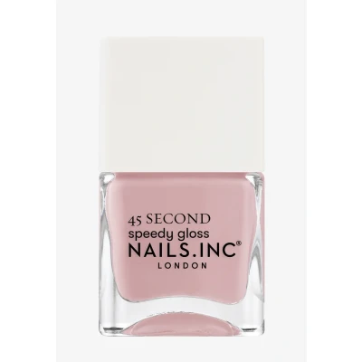 Afbeelding van Nails Inc KINGS CROSS KEEPS COOL Quick Drying Nagellak, zacht roze, sneldrogend in 45 seconden, nagelversterking met zeshoekig, calcium, magnesium, zonder wreedheid, manicure