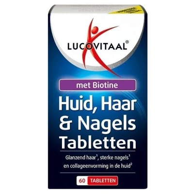 Afbeelding van Stapel tot 60% korting Lucovitaal Huid, Haar &amp; Nagels tabletten 60