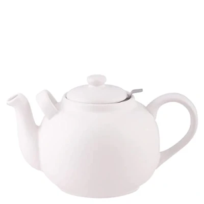 Afbeelding van Plint A/S vintage stijl theepot XL 2,5 LTR gemaakt van steen Terracotta kleur vaatwas veilig