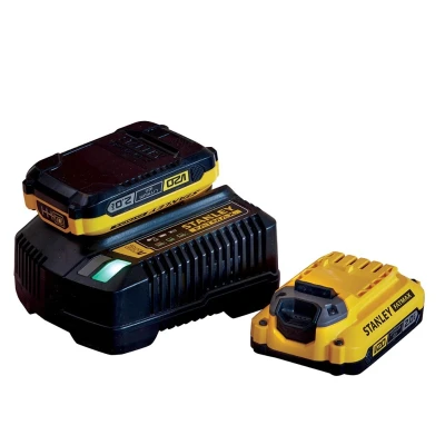 Afbeelding van Stanley SFMCB12D2 Starterkit 2x 2,0Ah Accu + Lader V20