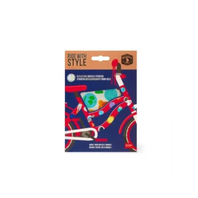 Afbeelding van Legami reflecterende fietsstickers rit met stijl, stickers, zon en regenbestendig, eenvoudig aan te brengen verwijderen, fietsdecoraties voor kinderen,