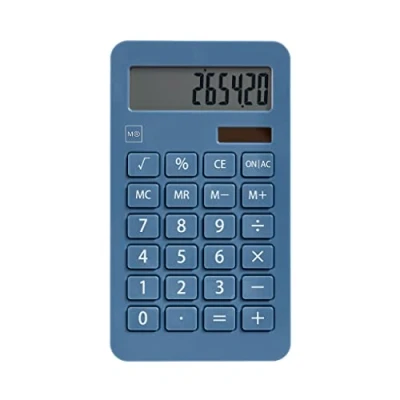Afbeelding van MIQUELRIUS MR13154 zonne rekenmachine, 10 cijfers, blauw