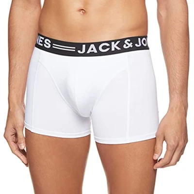 Afbeelding van Jack &amp; Jones Trunks Sense Unterhose Onderbroeken, Heren, Maat: Small, Weiß