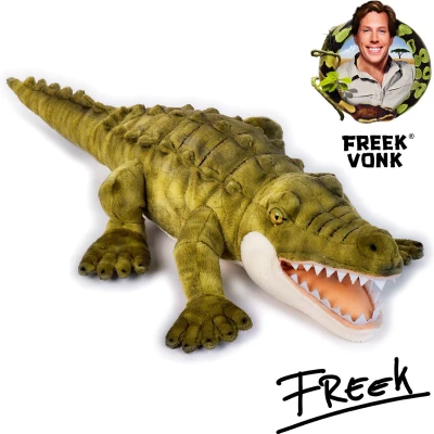 Afbeelding van Freek Vonk x BRESSER Knuffeldier Vik de Krokodil Gevuld met Gerecycled Materiaal