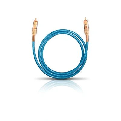 Afbeelding van Oehlbach Digitale Cinch audio Aansluitkabel [1x stekker 1x stekker] 0.50 m Blauw
