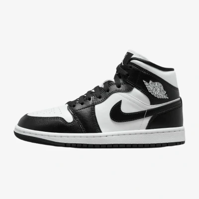Afbeelding van Jordan WMNS AIR 1 MID 365 Sneakers hoog, Dames, Maat: 35.5, White/black Leer en imitatieleer