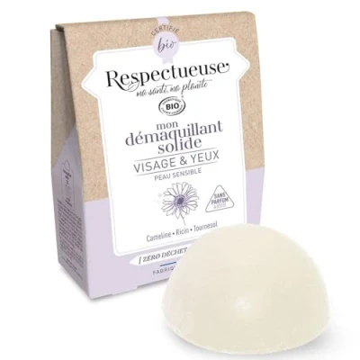 Afbeelding van Respectueuse Mon Démaquillant Solide Visage et Yeux Bio 25 g