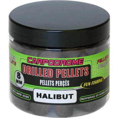 Afbeelding van Fun Fishing Carpodrome Drilled Pellets 8mm 80g Smaak : Halibut