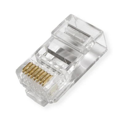 Afbeelding van ROLINE 21.17.3060 Modular Plug niet afgeschermd, cat. 6 (Class E), 10 stuks Stekker, recht Transparant stuk(s)