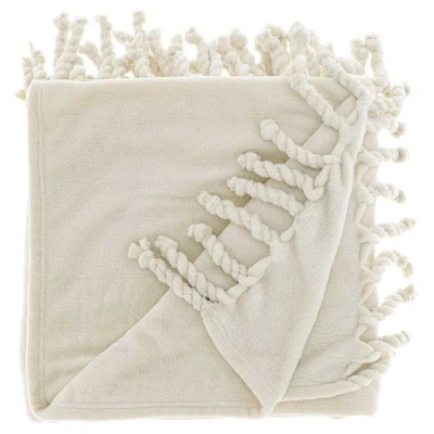 Afbeelding van Unique Living Plaid Lieke 130x160cm Ivory