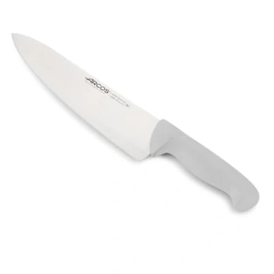 Afbeelding van Arcos Serie 2900 koksmes snijmes lemmet van roestvrij staal nitrum 250 mm handvat polypropyleen kleur wit