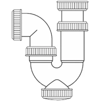 Afbeelding van Washbasin Siphon Mirtak PVC