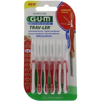 Afbeelding van Gum Trav Ler 4 Ragers 1,8mm Rood