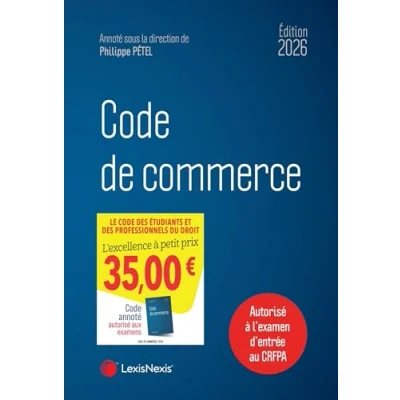 Afbeelding van CODE DE COMMERCE 2026