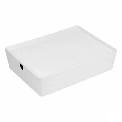 Afbeelding van Opstapelbare opbergbox Confortime Met deksel 35 x 26 8,5 cm (8 Stuks)