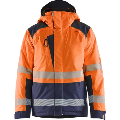 Afbeelding van Blaklader 4455 1987 Winterjas High Vis Oranje/Marineblauw 6XL