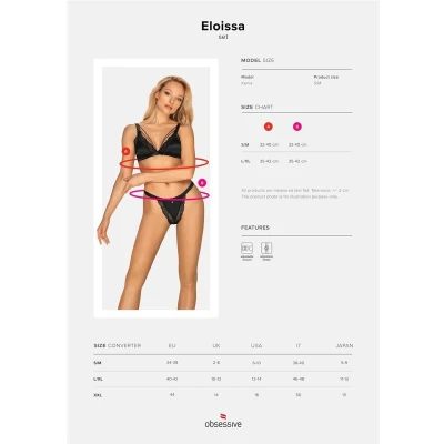 Afbeelding van Obsessive Eloissa 2 pcs set L/XL