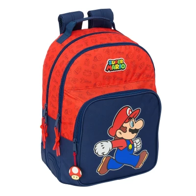 Afbeelding van Schoolrugzak Super Mario Trick Rood Donkerblauw 32 x 42 15 cm