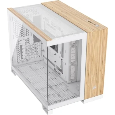 Afbeelding van Corsair Geh mATX 2500X Midi tower PC behuizing Bamboe, Wit