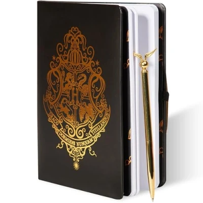 Afbeelding van Harry Potter notitieboek, dagboek, geheim dagboek met pen set accessoires voor schrijfwaren Hogwarts cadeau idee meisjes, jongens en volwassenen.