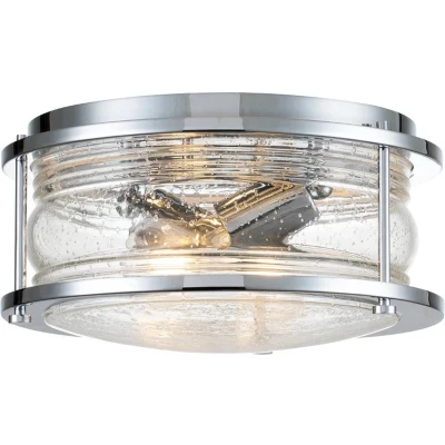 Afbeelding van Kichler LED Badkamerarmatuur Ashland Bay 2X E27 Max 60W IP44 Dimbaar Polished Chrome