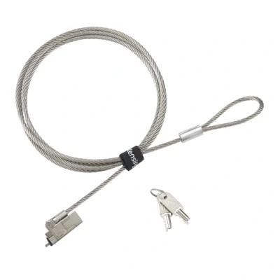 Afbeelding van Kensington EQ Laptopslot met Sleutel 1,8 m Slim NanoSaver® 2.0 Zilver