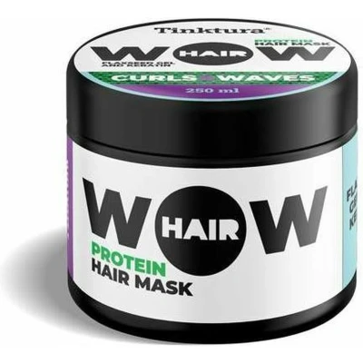 Afbeelding van Tinktura Wow Haarmasker Curls &amp; Waves Krullend haar Proteine Keratine Onhandelbaar Vegan