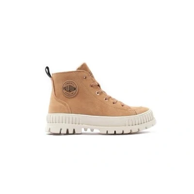 Afbeelding van Palladium Pallashock ZIP WARM Sneakers hoog, Maat: 41, Brown Leer