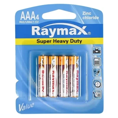 Afbeelding van Raymax AAA Batterijen LR03 Zink 4 stuks