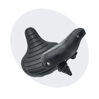 Afbeelding van Voltano Drifter Fietszadel Wave 2.0 Zwart