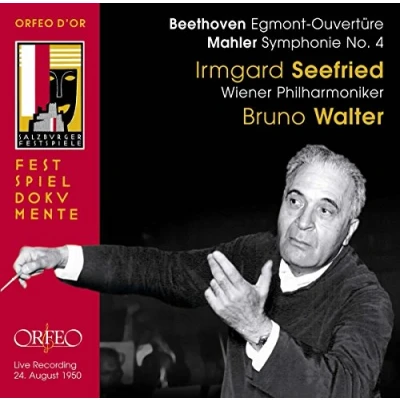 Afbeelding van Irmgard Seefried, Wiener Philharmoniker, Bruno Walter Beethoven: Egmont Ouvertüre/Mahler: Symphony No.4 (CD)