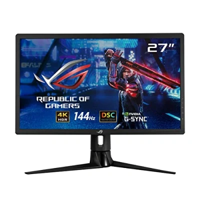 Afbeelding van ASUS ROG Strix XG27UQR Gaming monitor 4K 27 inch 144 Hz, 1 ms MPRT, compatibel met G Sync, DisplayHDR 400, DSC IPS paneel 16:9, 3840 x 2160, DisplayPort, HDMI, USB, ergonomisch