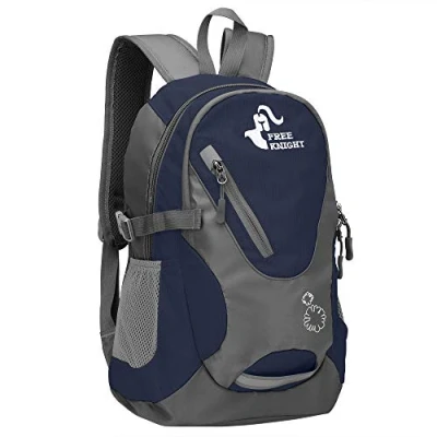 Afbeelding van free knight Kleine rugzak 20 liter wandelrugzak waterdichte reisrugzak lichtgewicht, Navy Blauw, Minimalistisch