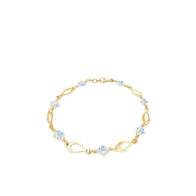 Afbeelding van Elli Crystal Armband goldcoloured, Dames, Maat: 20, Gold coloured