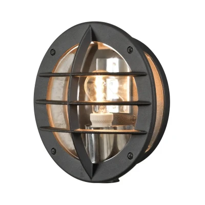 Afbeelding van Konstsmide Oden 516 750 Buitenlamp (wand) Spaarlamp, LED E27 60 W Zwart