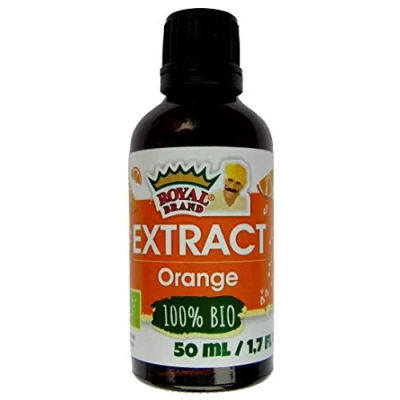 Afbeelding van Royal Brand Biologisch sinaasappelschil extract, 50 ml, glazen fles voor betere kwaliteit
