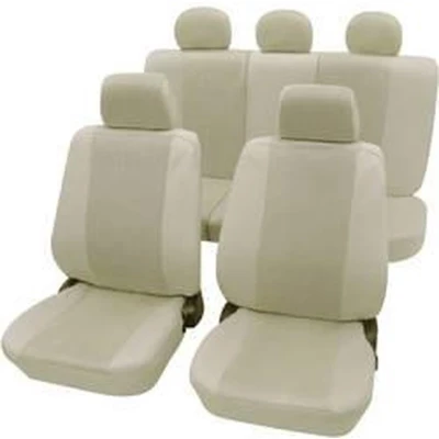 Afbeelding van Petex 26174809 Sydney Autostoelhoes 11 delig Polyester Beige Bestuurder, Passagier, Achterbank