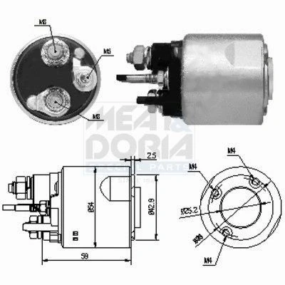 Afbeelding van Magnetische schakelaar, starter MEAT &amp; DORIA 46159