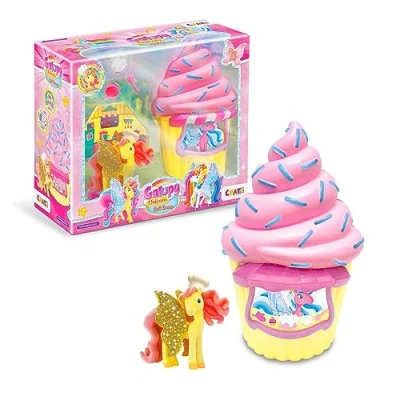 Afbeelding van Craze GALUPY Cafe Crema speelset voor paarden, speelfiguren, eenhoorn, speelgoed vanaf 3 jaar, meisjes, cadeau, kinderspeelgoed met keukenmuts 18880